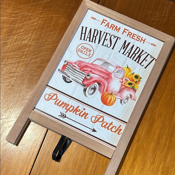 Pumpkin Patch Vintage Red Truck Sign - Picture 1 of 4